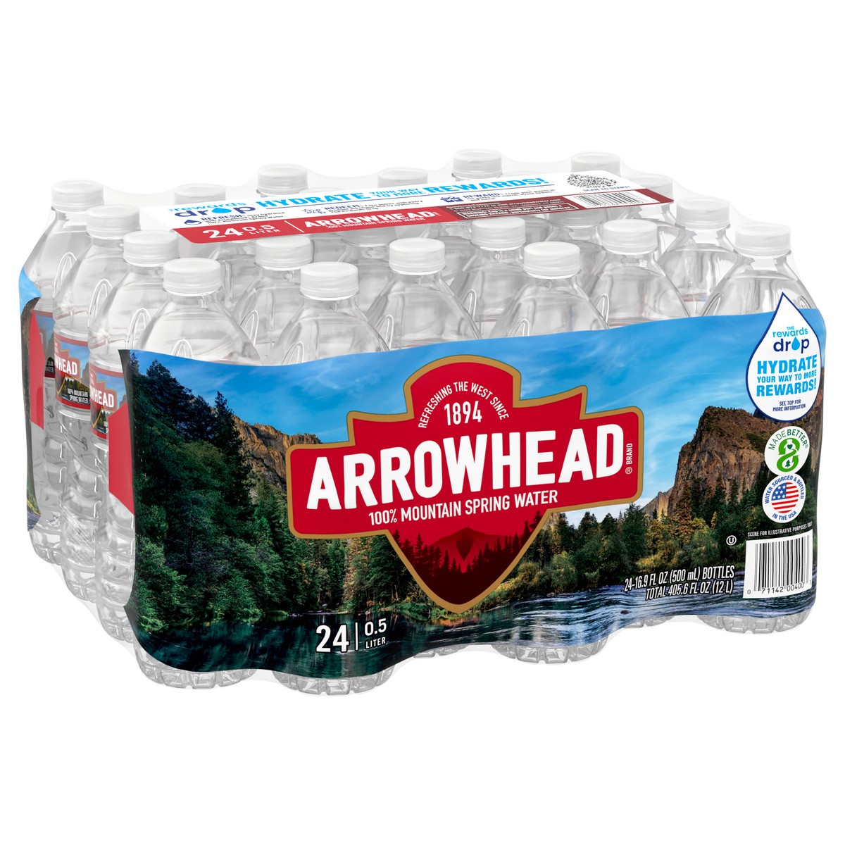 slide 3 of 8, Arrowhead Mountain Spring Water, 24 ct; 16.9 fl oz