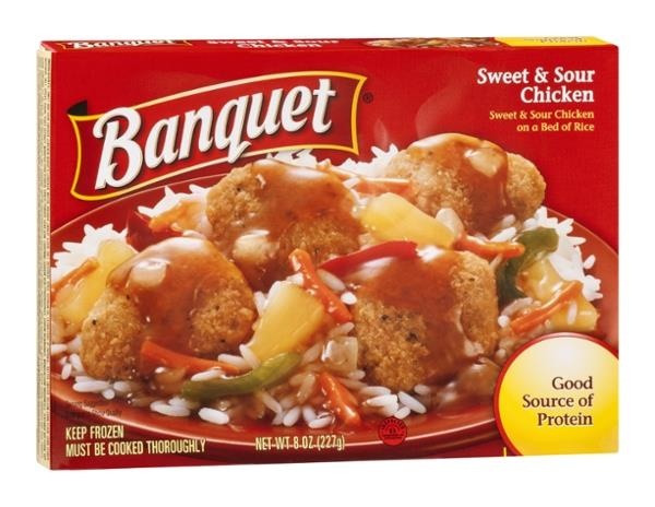 slide 1 of 1, Banquet Sweet and Sour Chicken, 8 oz