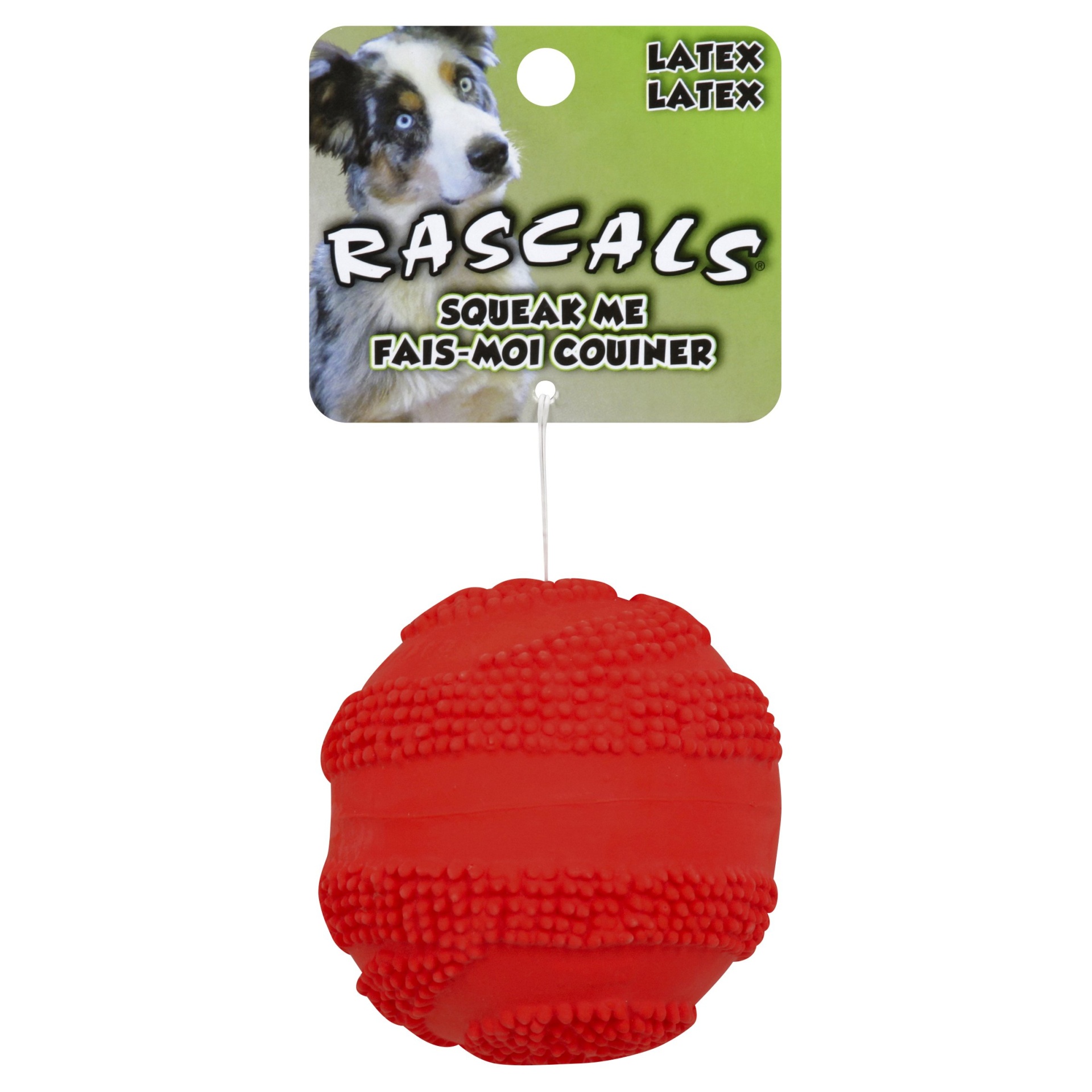 slide 1 of 1, Coastal Pet Products Assorted Rascals Latex Dog Toys Assorted Colors, 1 ct