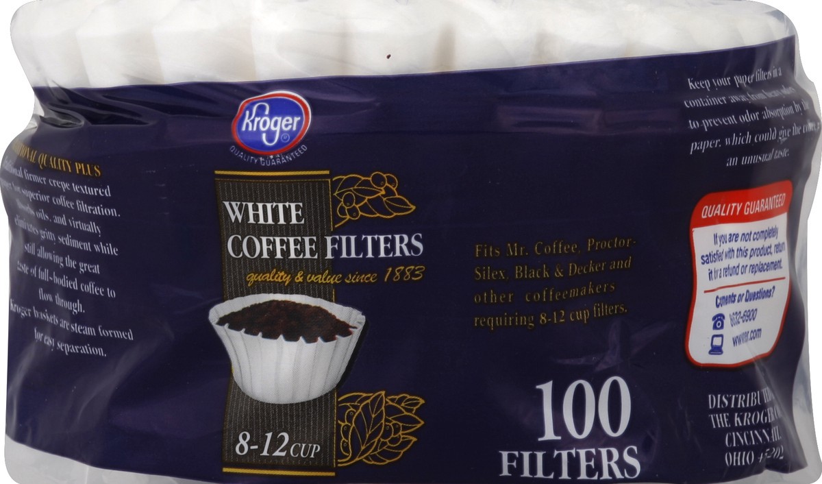 slide 3 of 3, Kroger Basket Coffee Filters- 100 ct, 100 ct