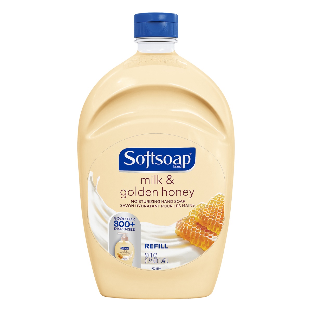 slide 1 of 7, Softsoap Milk & Honey Moisturize Hand Soap Refill, 56 oz