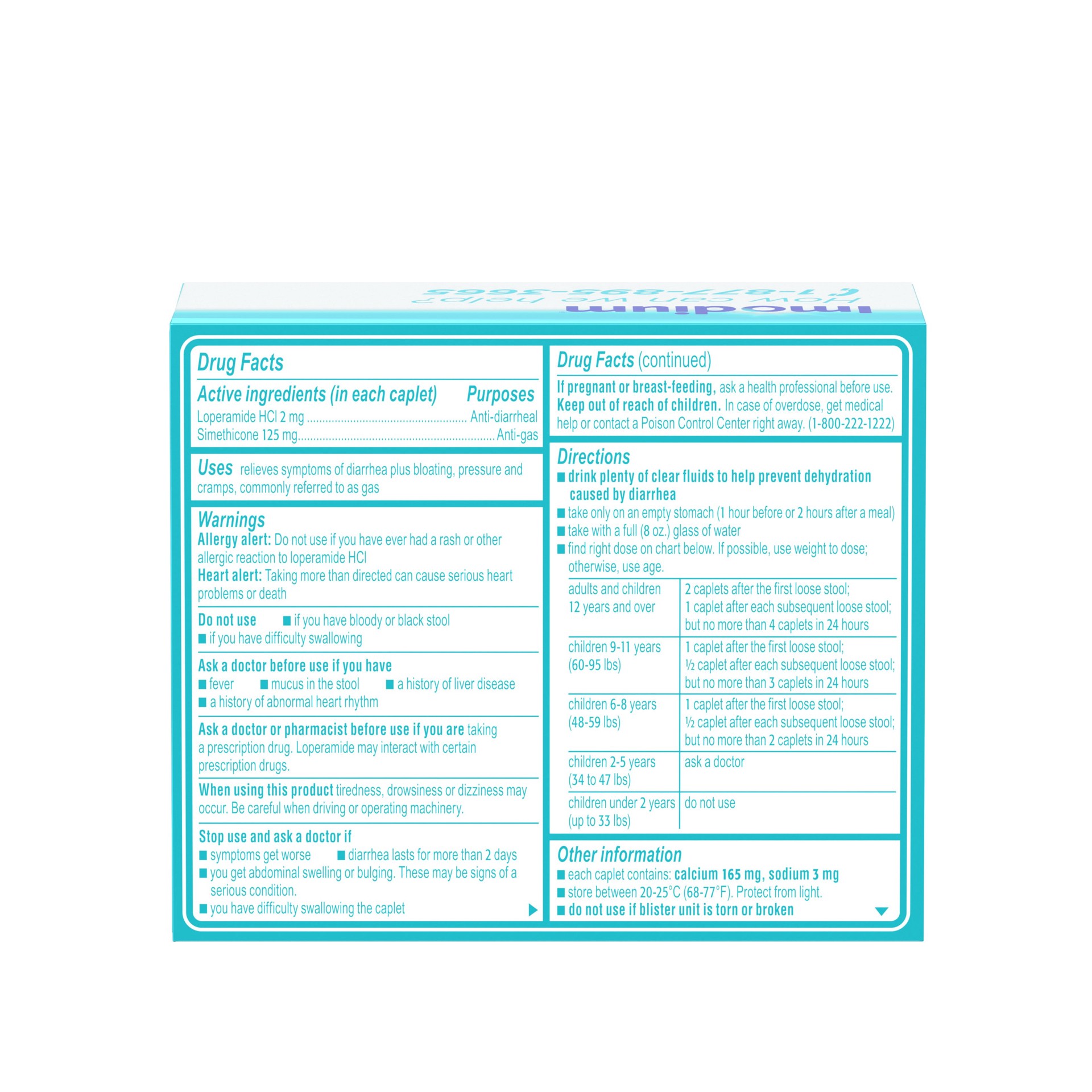 slide 3 of 9, Imodium Multi-Symptom Relief Caplets, 24 ct