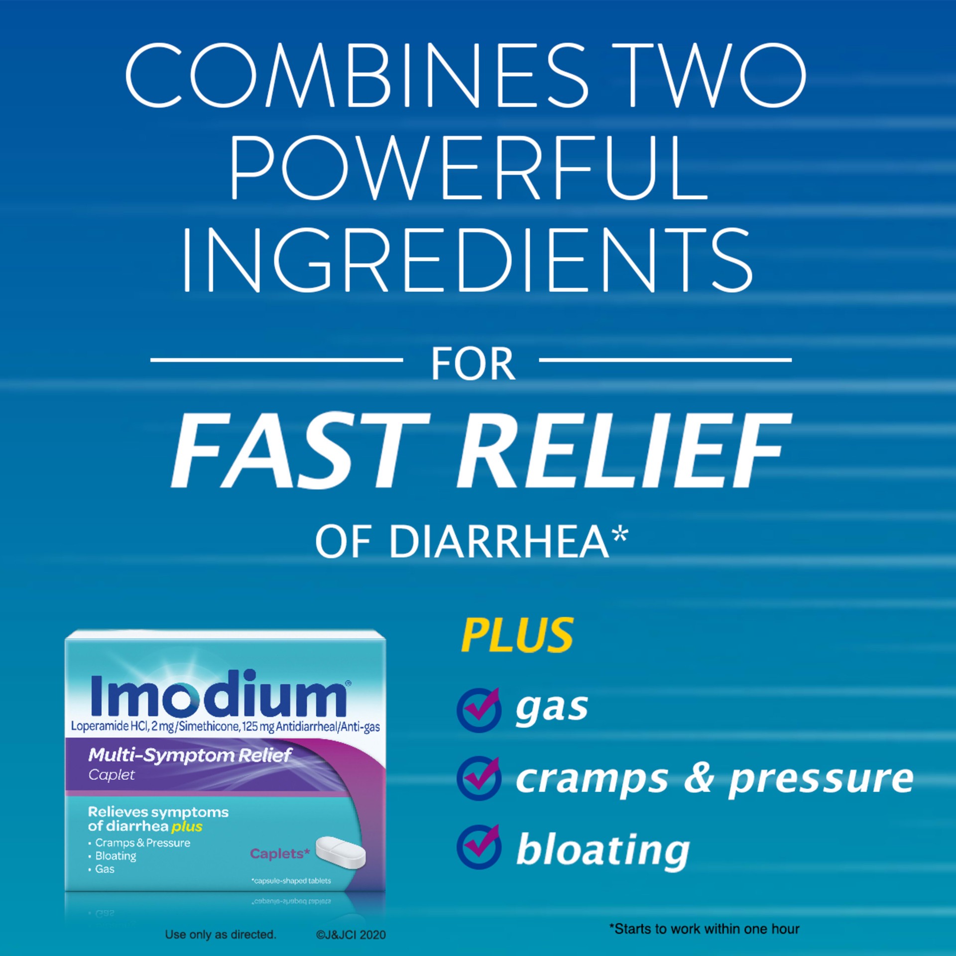 slide 8 of 9, Imodium Multi-Symptom Relief Caplets, 24 ct