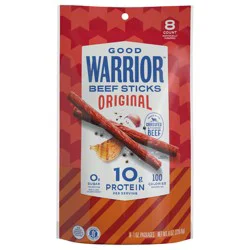 Good Warrior Original Beef Sticks, 8-1 oz Sticks