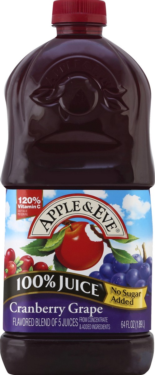 slide 1 of 5, Apple & Eve Cranberry Grape Juice - 64 fl oz, 64 fl oz