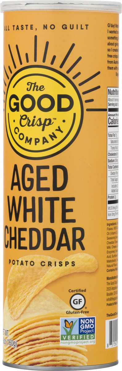 slide 5 of 9, The Good Crisp Company Potato Crisp,Agd.Wht Ched, 5.6 oz