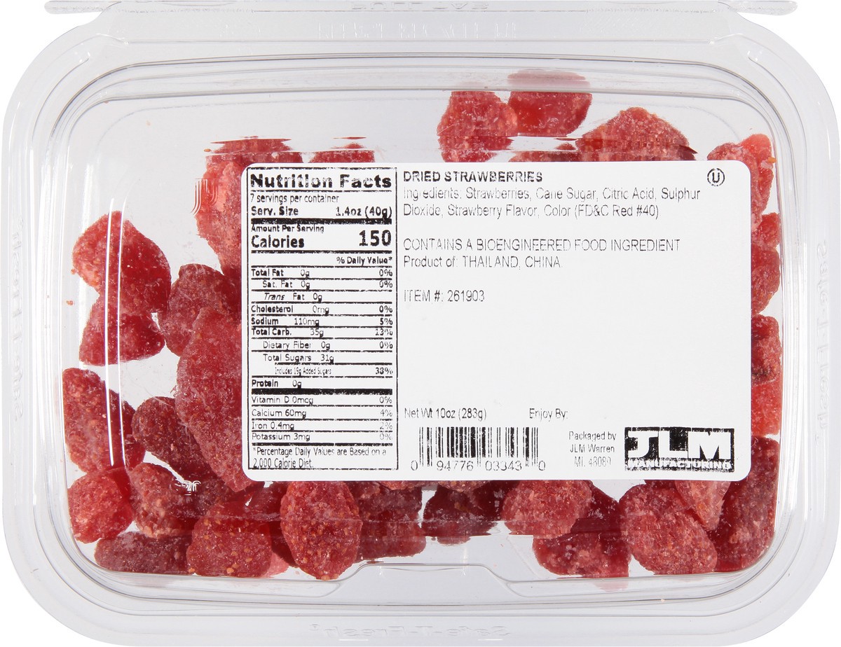 slide 2 of 14, JLM Manufacturing Dried Strawberries 10 oz, 10 oz