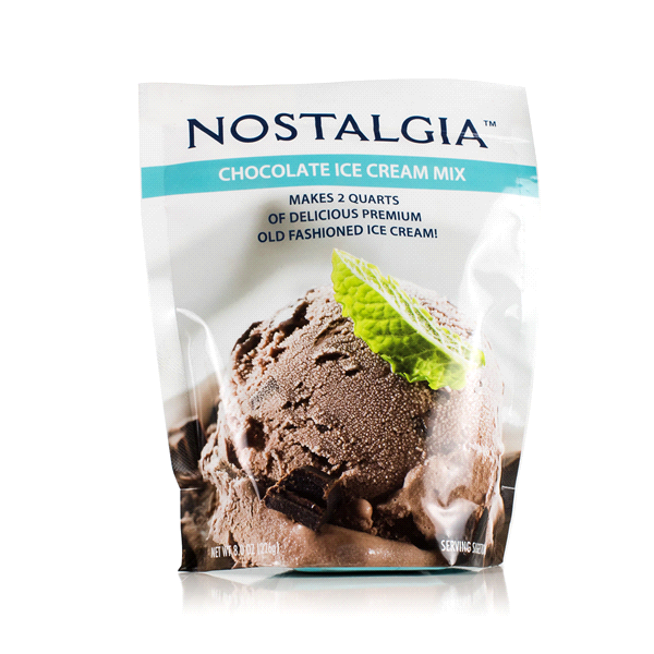 slide 1 of 1, Nostalgia Ice Cream Flavor Packet - Chocolate, 8 oz