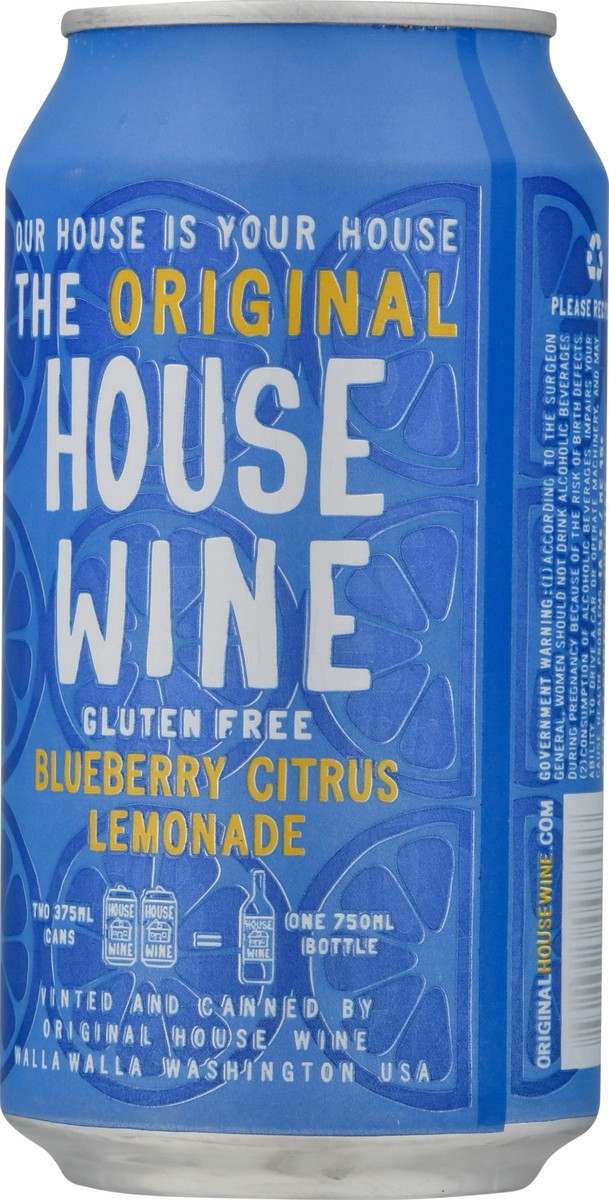 slide 8 of 12, House Wine Wine Lemonade Blueberry Citrus, 375 ml