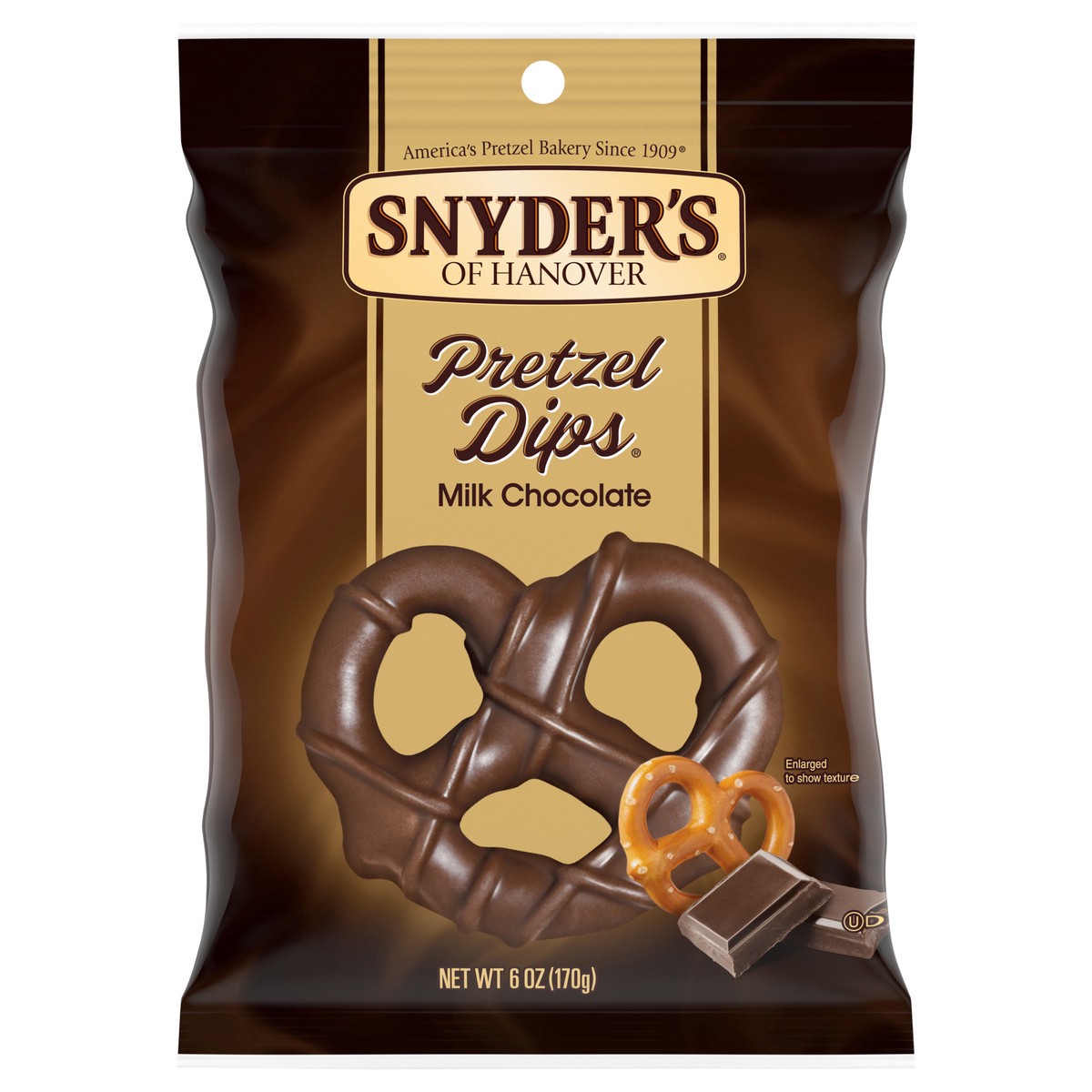 slide 9 of 11, Snyder's of Hanover Pretzels, Milk Chocolate Covered Pretzels, 6 Oz, 6 oz