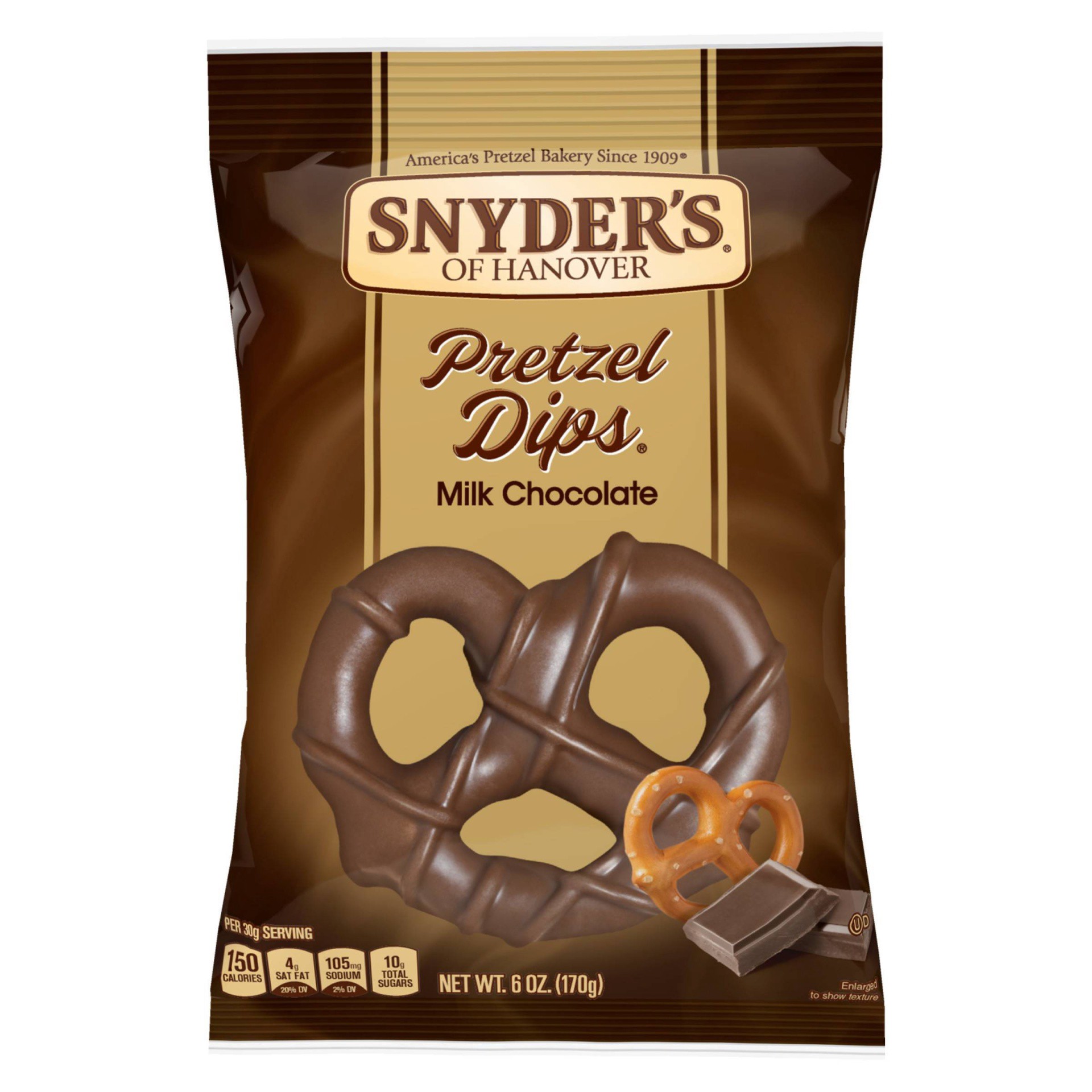 slide 1 of 11, Snyder's of Hanover Pretzels, Milk Chocolate Covered Pretzels, 6 Oz, 6 oz