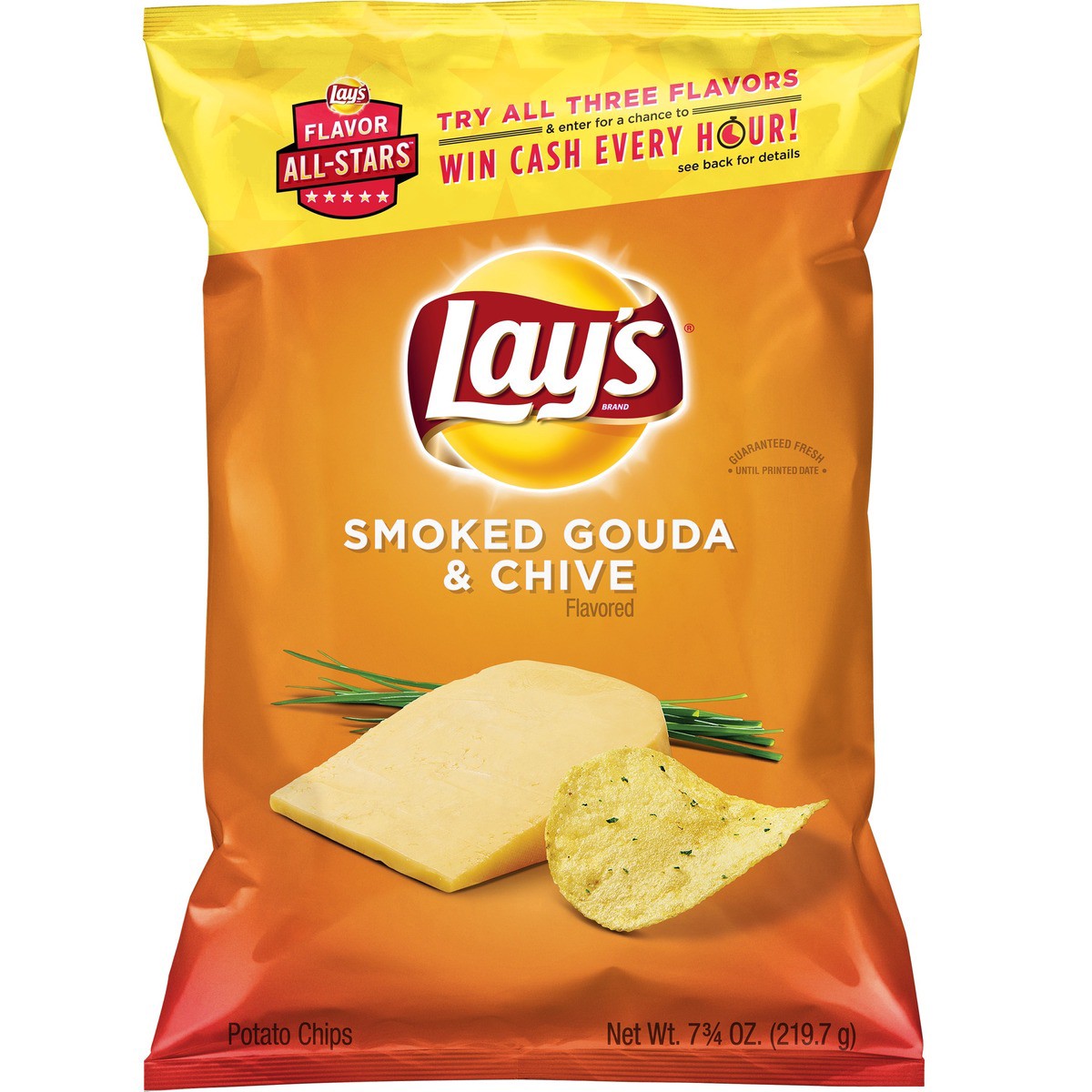 slide 5 of 5, Lay's Potato Chips Smoked Gouda & Chive 7 3/4 Oz, 7.75 oz