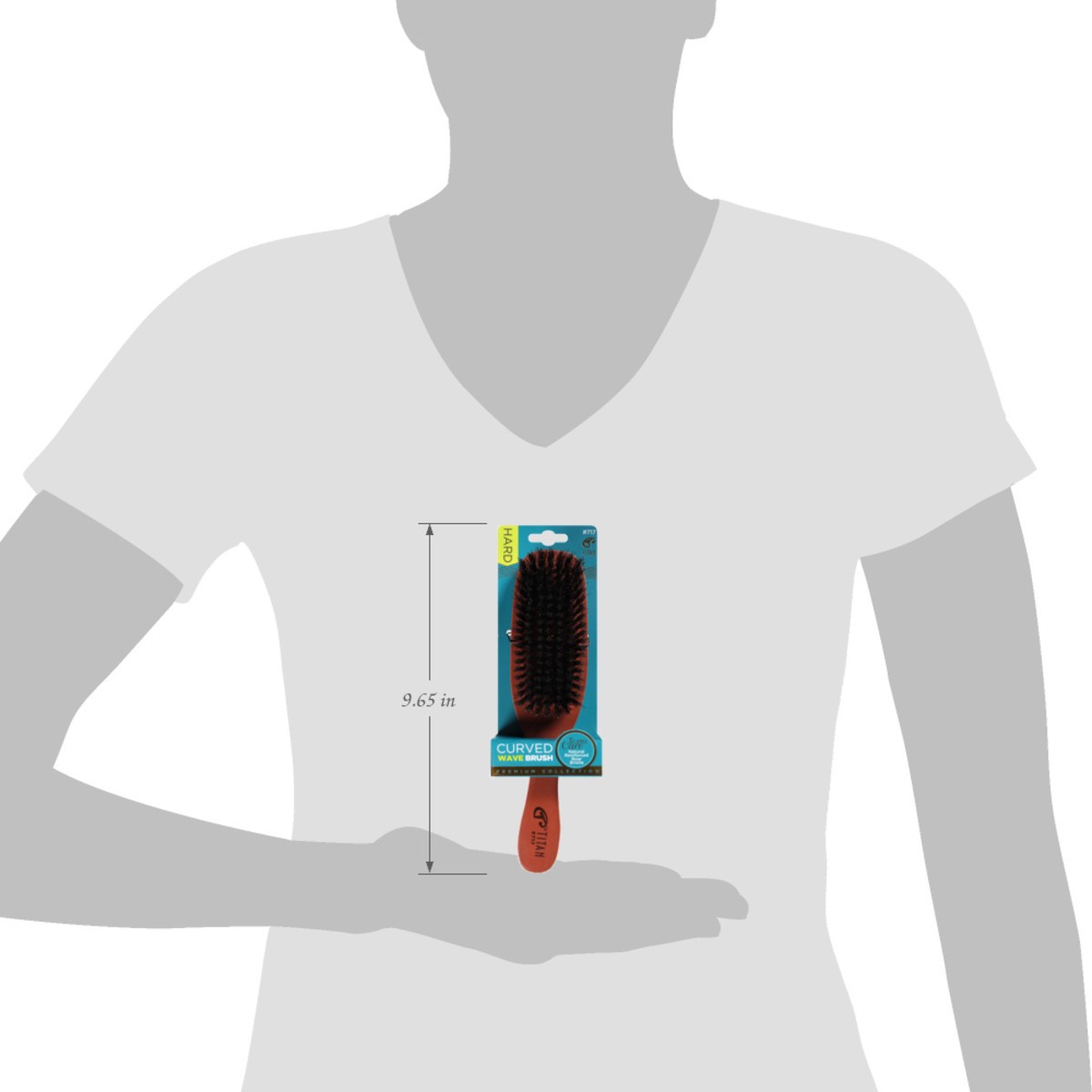 slide 4 of 11, Titan Curved Wave Brush, 1 ct