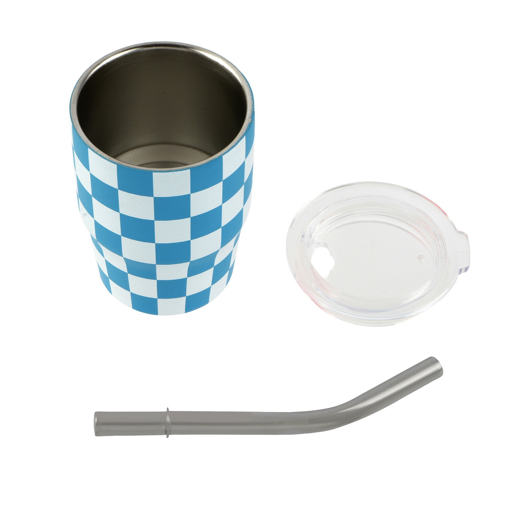 slide 2 of 2, 3oz. Mini Check Stainless Steel Insulated Tumbler By Ashland, 3 oz