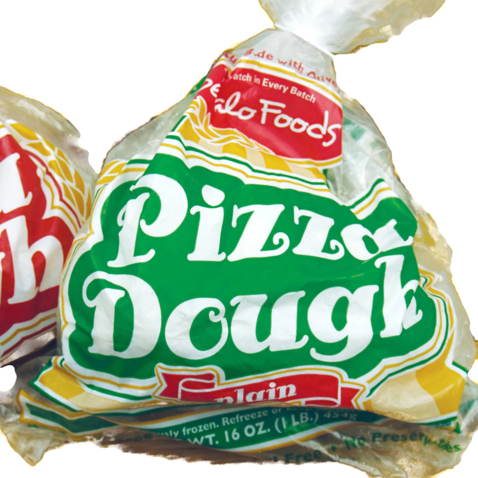slide 1 of 1, DePalo Foods Plain Pizza Dough, 16 oz