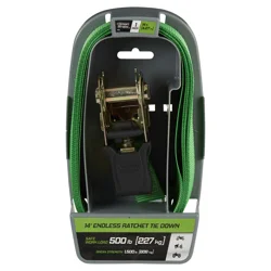 SMARTSTRAPS Winston SmartStrap Endless Padded Ratchet, Green, 14'