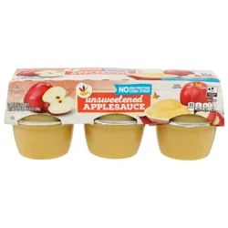 GIANT Applesauce Cups Unsweetened Natural - 6 ct