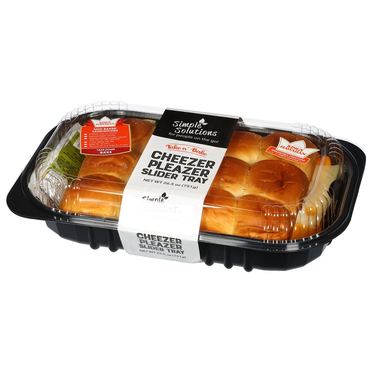 slide 2 of 4, Simple Solutions Take n' Bake Cheezer Pleazer Slider Tray 26.5 oz, 26.5 oz