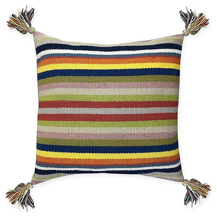 slide 1 of 1, Destination Summer Venice Woven Striped Square Indoor/Outdoor Throw Pillow, 1 ct