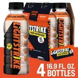 Lightstrike Hard Refresher - Orange Mango 4 Pack, 16.9 fl oz Bottles