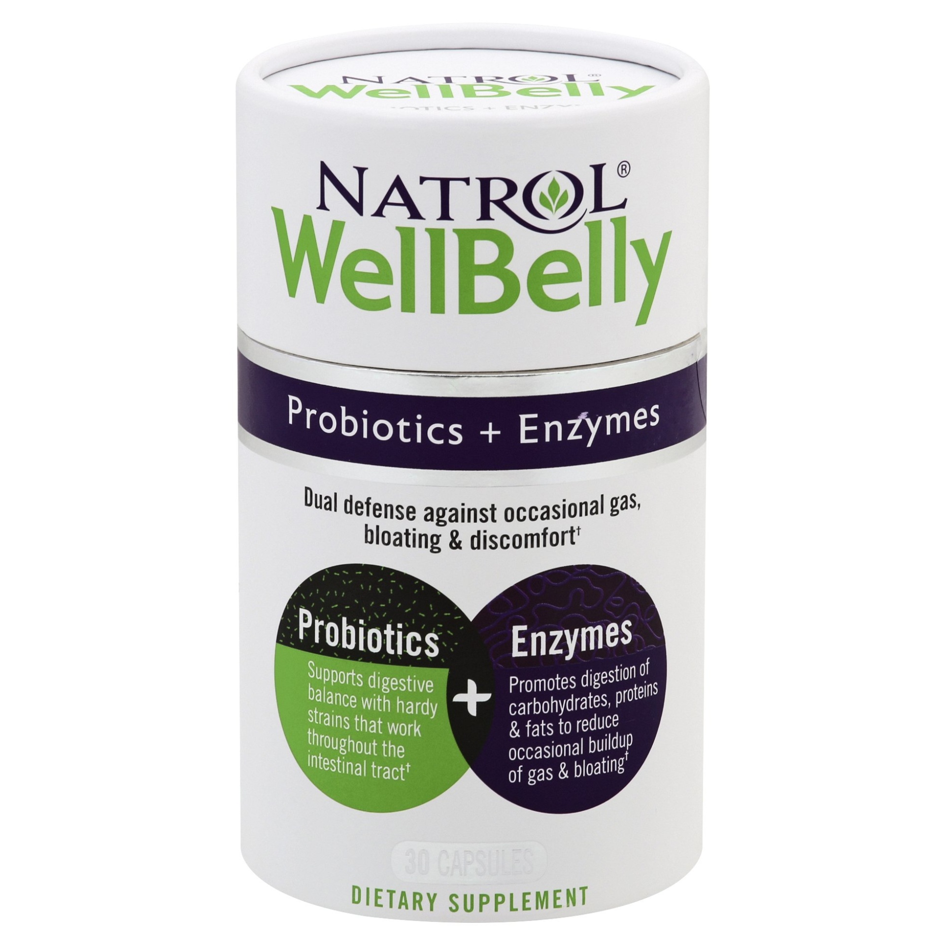 slide 1 of 6, Natrol Probiotics + Enzymes 30 ea, 30 ct