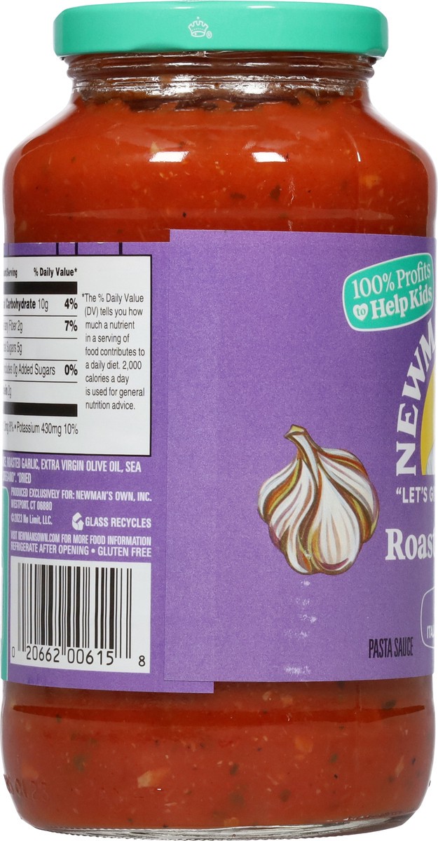 slide 8 of 9, Newmans Own Pasta Sauce Roasted Garlic, 24 oz