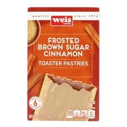 Weis Quality Frosted Brown Sugar Cinnamon Toaster Pastries