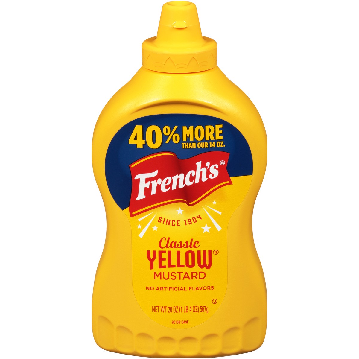 slide 1 of 13, French's Classic Yellow Mustard, 20 oz