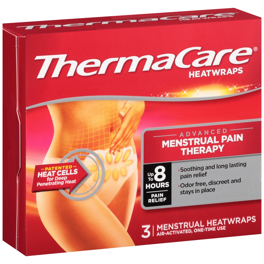 slide 2 of 6, ThermaCare Menstrual Pain Therapy Heatwraps, 3 ct