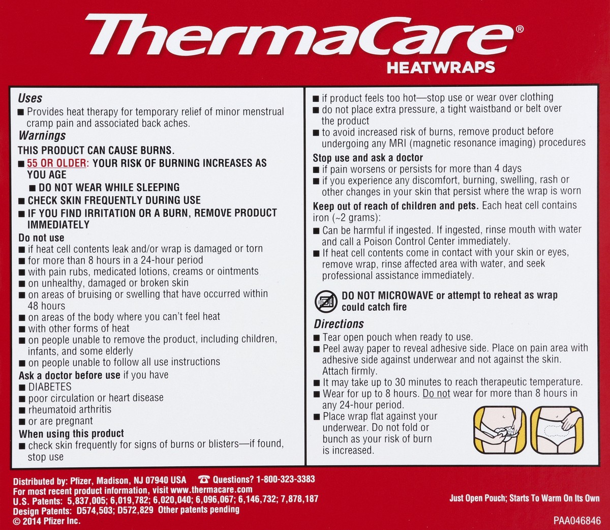 slide 4 of 7, ThermaCare Heatwraps 3 ea, 3 ct