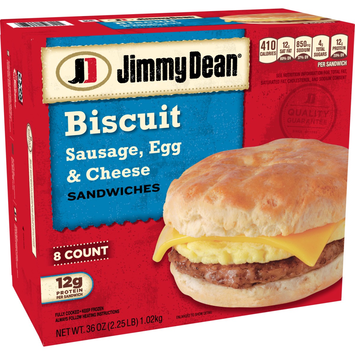 slide 2 of 9, Jimmy Dean Jmmy Dean Saus Egg Chse Bisc, 36 oz