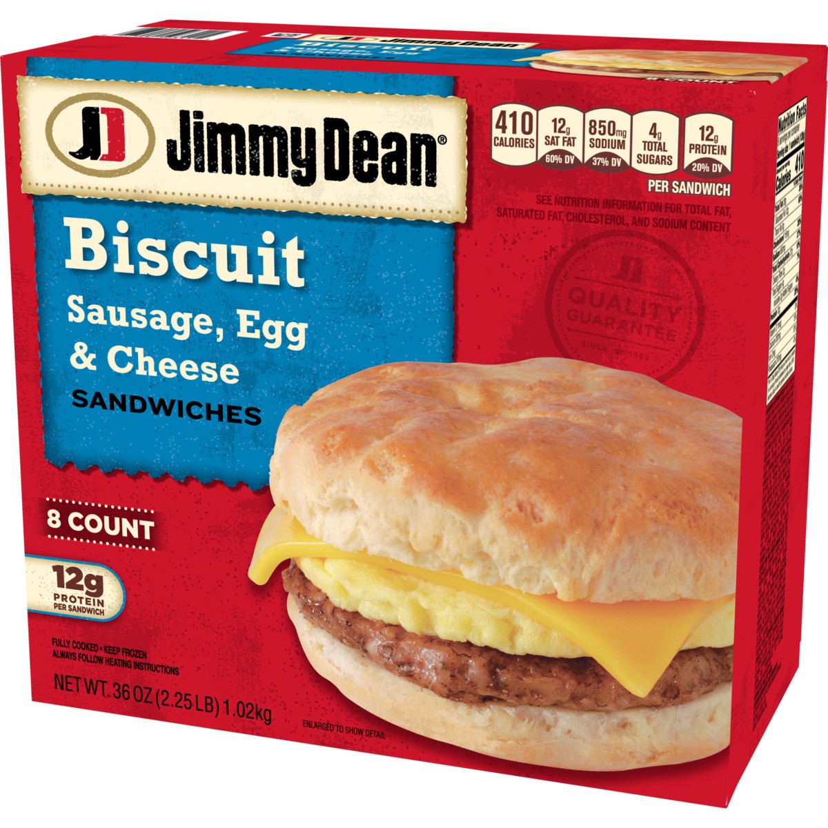 slide 3 of 9, Jimmy Dean Jmmy Dean Saus Egg Chse Bisc, 36 oz