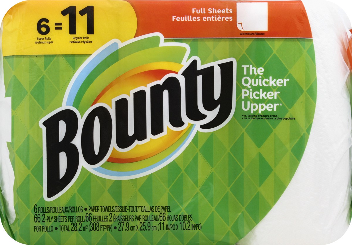 slide 6 of 10, Bounty Paper Towels 6 ea, 6 ct