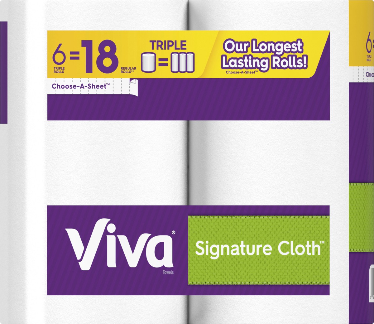 slide 7 of 9, Viva Signture Cloth P/Towel Choose-S, 6 ct