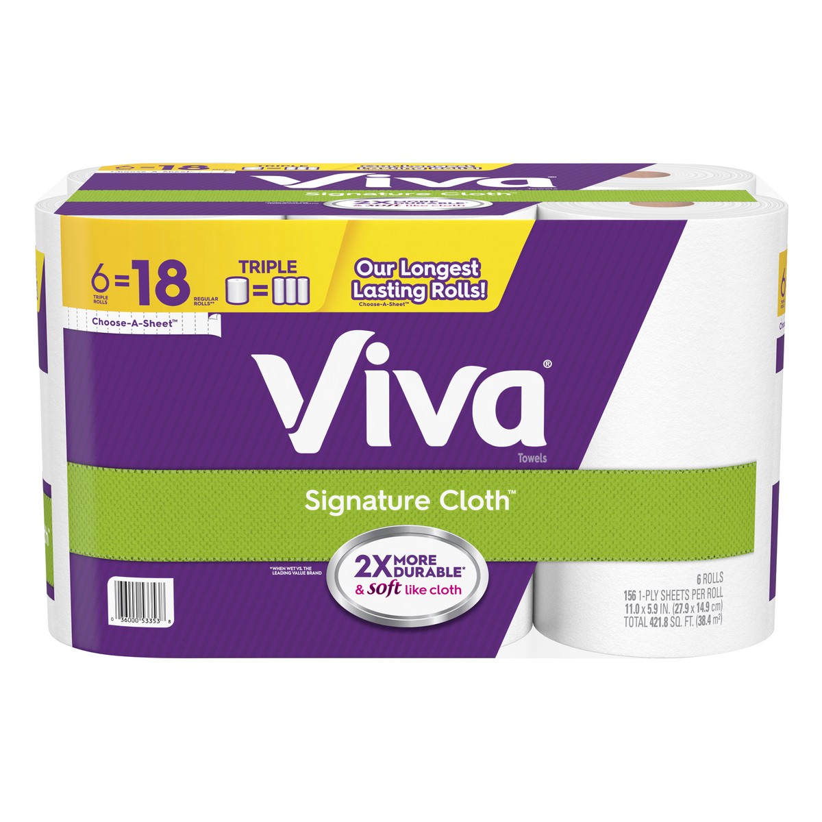 slide 1 of 9, Viva Signture Cloth P/Towel Choose-S, 6 ct