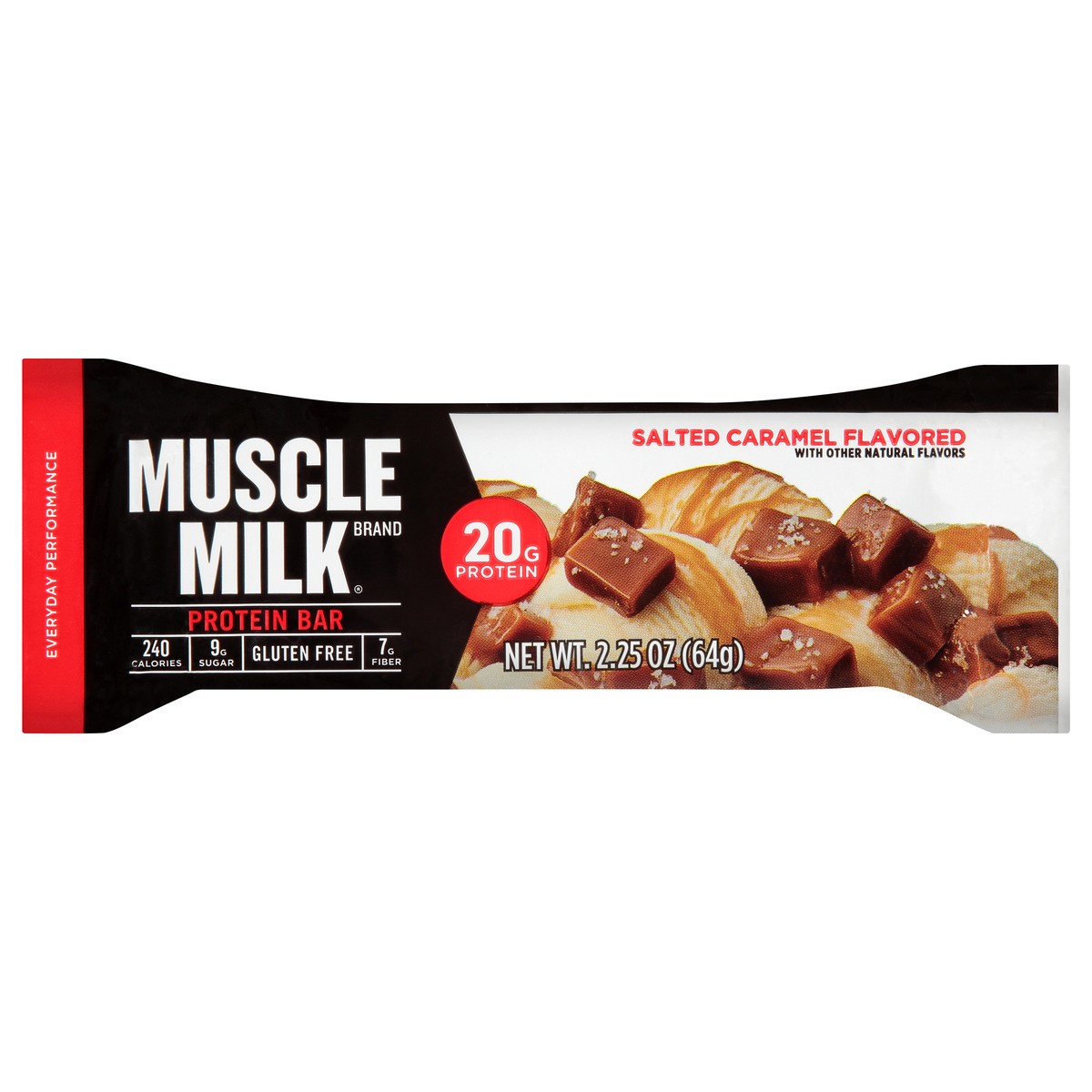 slide 12 of 12, Muscle Milk Salted Caramel Flavored Protein Bar 2.25 oz, 2.25 oz