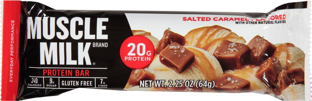 slide 9 of 12, Muscle Milk Salted Caramel Flavored Protein Bar 2.25 oz, 2.25 oz