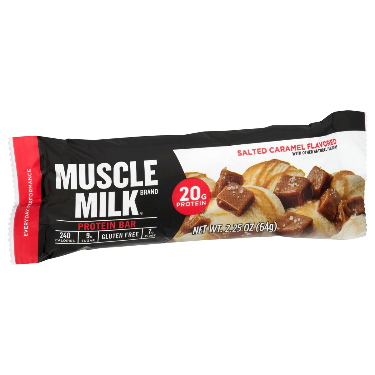 slide 10 of 12, Muscle Milk Salted Caramel Flavored Protein Bar 2.25 oz, 2.25 oz