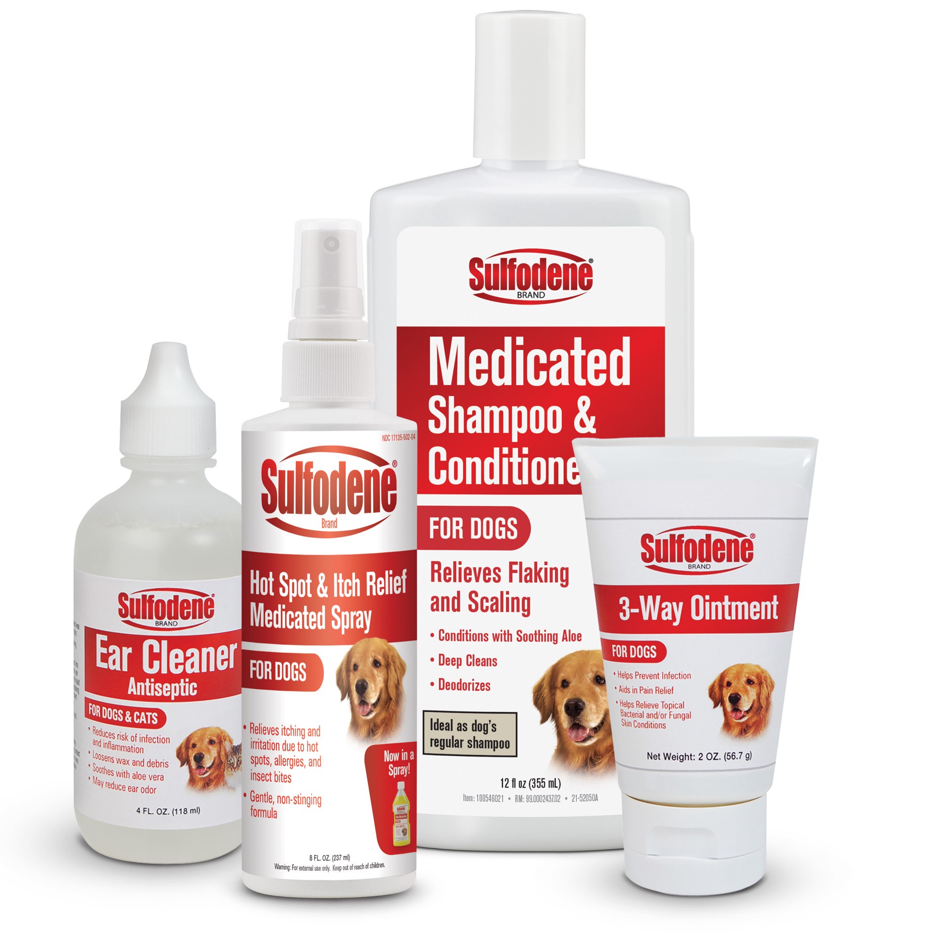 slide 7 of 8, Sulfodene Hot Spot & Itch Relief Medicated Spray for Dog 8oz, 1 ct