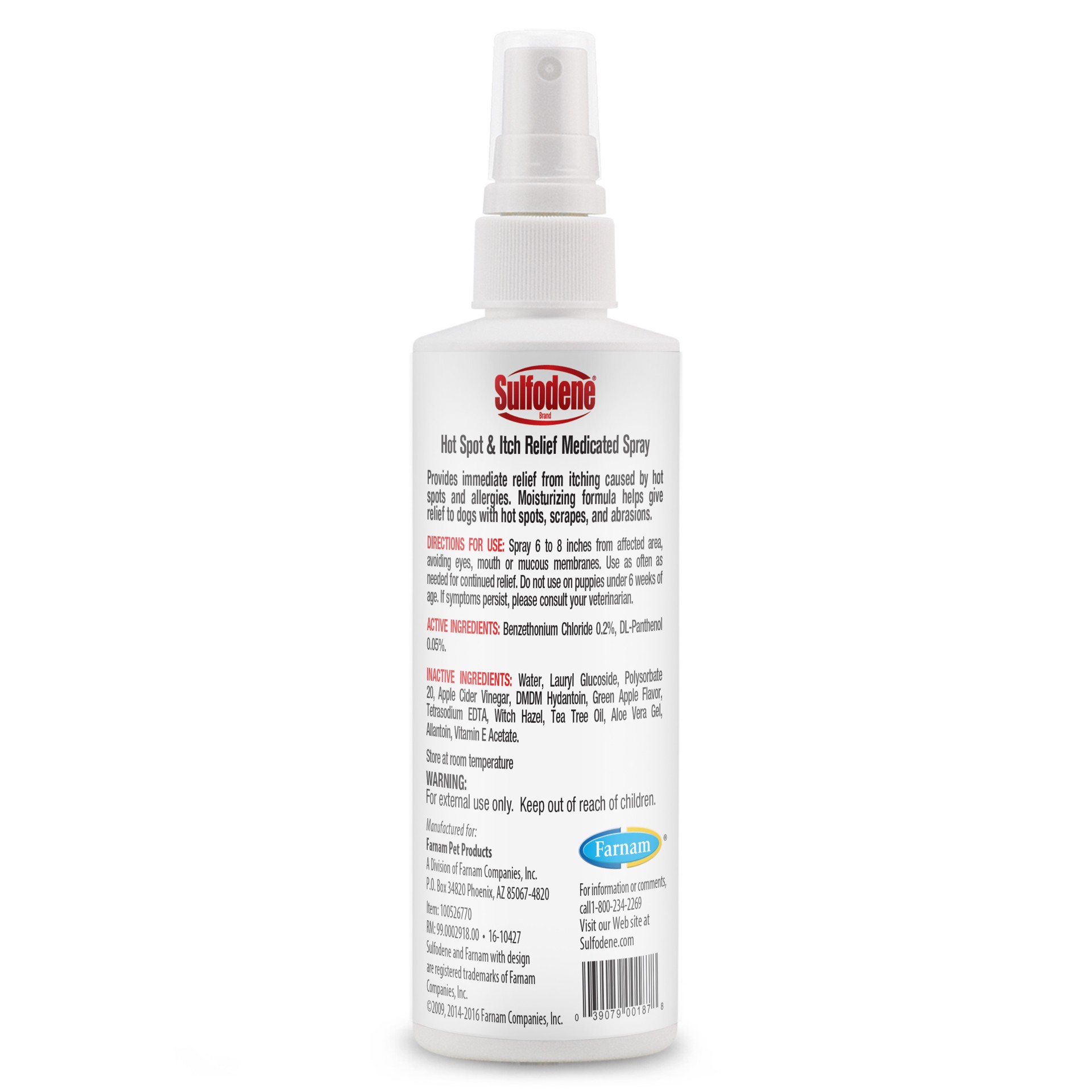 slide 6 of 8, Sulfodene Hot Spot & Itch Relief Medicated Spray for Dog 8oz, 1 ct