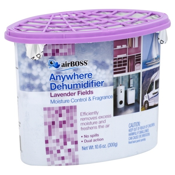 slide 1 of 1, airBoss Anywhere Dehumidifier Lavender, 10.6 oz
