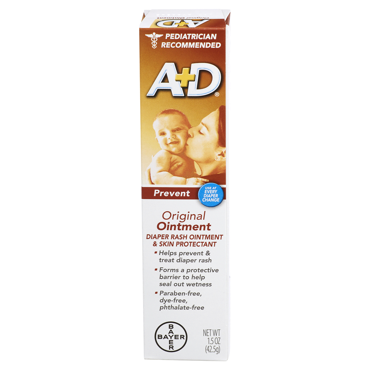 slide 1 of 1, A+D Prevent Original Diaper Rash Ointment & Skin Protectant, 1.5 oz