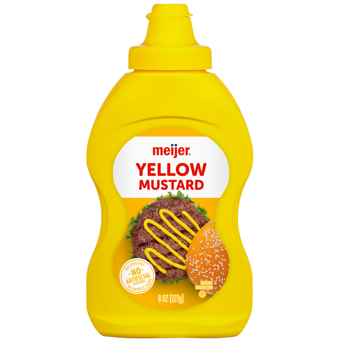 slide 1 of 2, Meijer Yellow Mustard, 8 oz