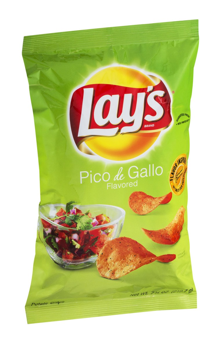 slide 2 of 7, Lay's Pico De Gallo Potato Chips 7.75 Ounce Plastic Bag, 7.75 oz