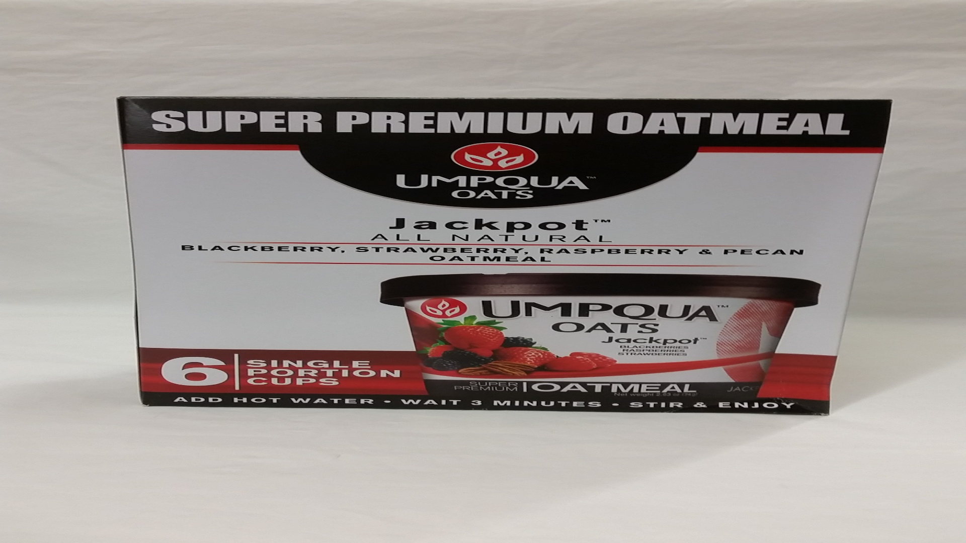 slide 1 of 1, Umpqua Oatmeal Cups Jackpot, 6 ct