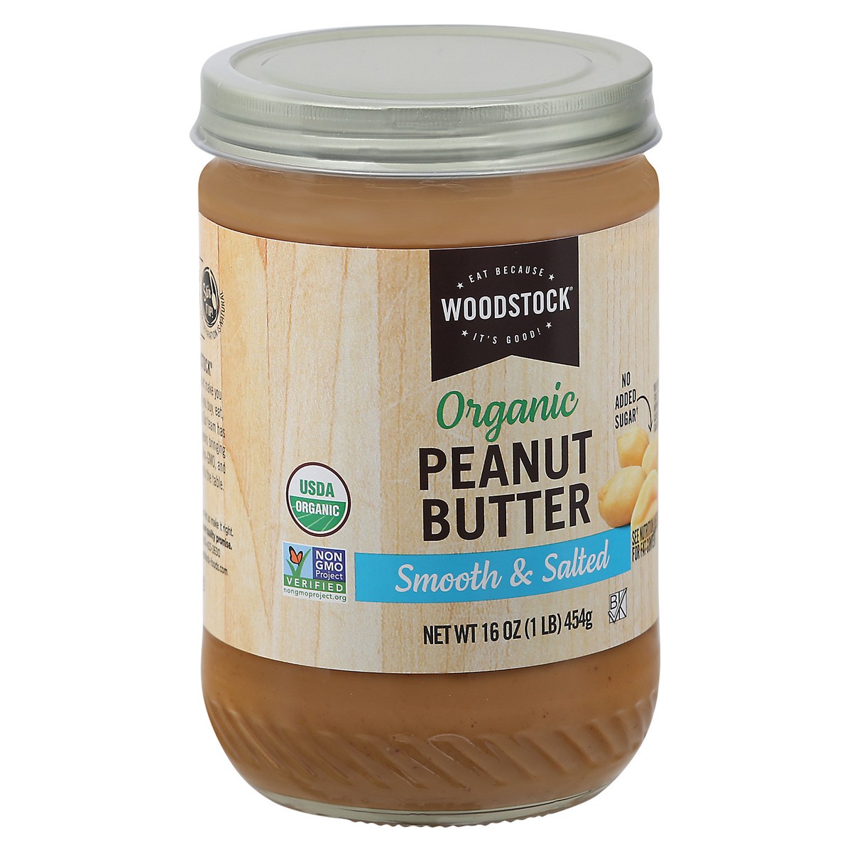 slide 12 of 14, Woodstock Smooth & Salted Organic Peanut Butter 16 oz, 16 oz