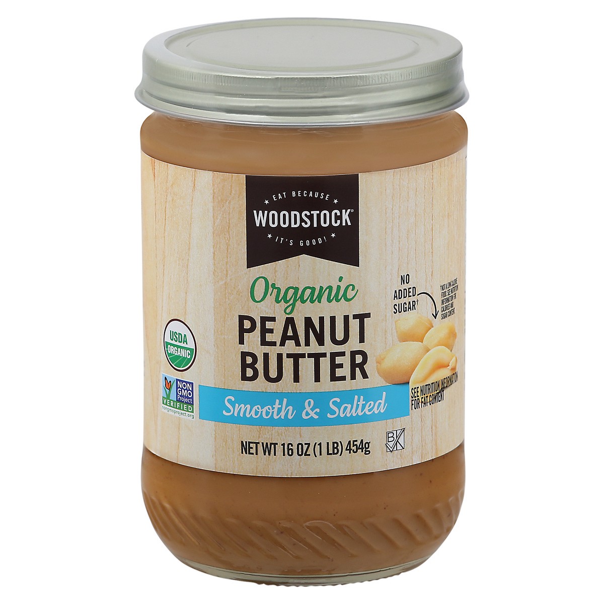 slide 5 of 14, Woodstock Smooth & Salted Organic Peanut Butter 16 oz, 16 oz