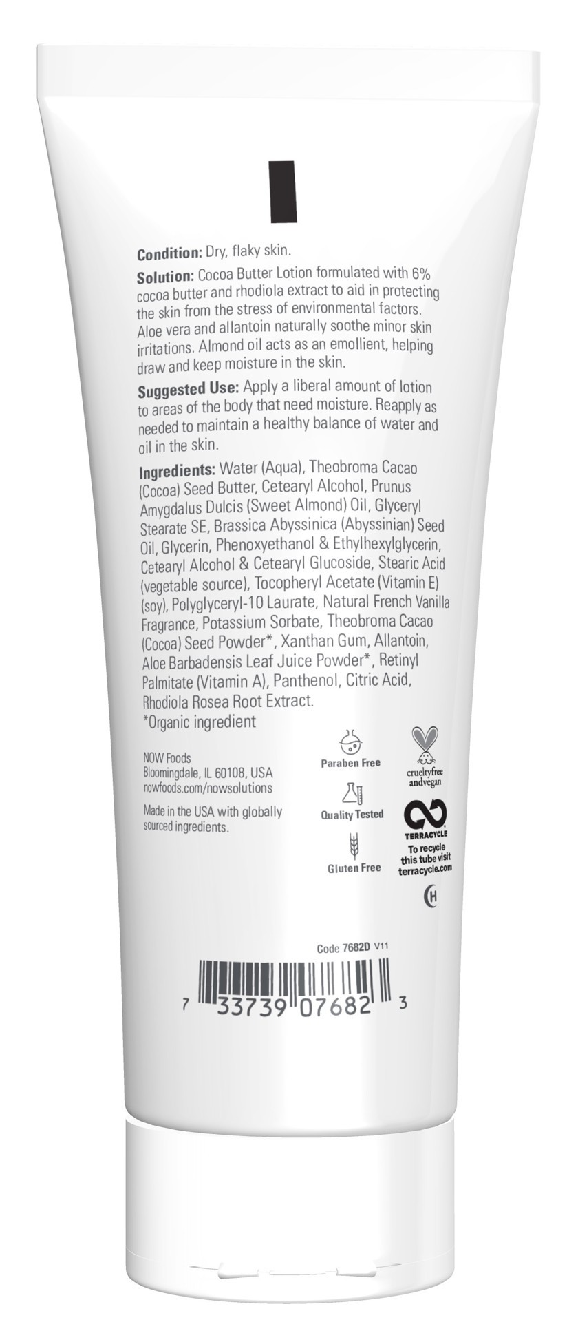 slide 2 of 4, NOW Solutions Cocoa Butter Lotion - 8 fl. oz., 8 fl oz