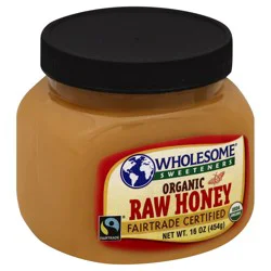 Wholesome Organic 100% Pure Raw + Unfiltered Honey 16 oz