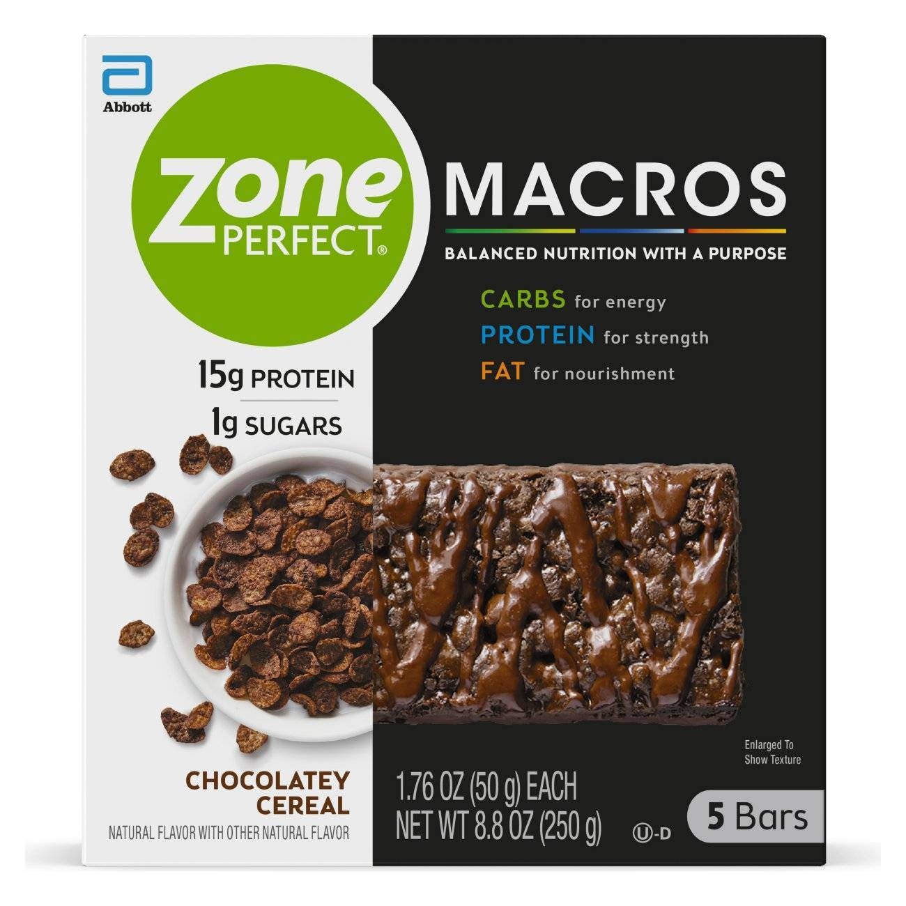 slide 1 of 1, Zone Perfect ZonePerfect Macros Chocolate Cereal, 8.8 oz